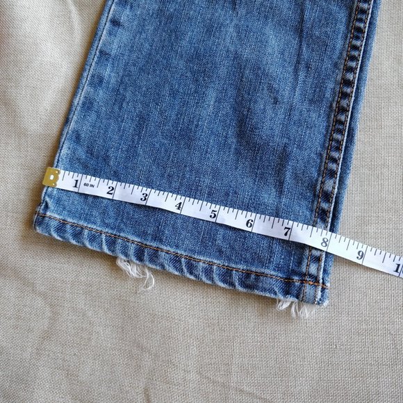 AX Straight Leg Mid Rise Bootcut Jeans size 2, short - Picture 9 of 11